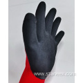 Industrial Polyester Latex Foam Coated Crinkle Safety Gloves